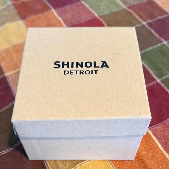 Shinola Watch with Vibrant Orange and Cool Blue Straps *Battery Not Included * - Picture 9 of 9